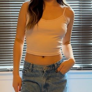Ribbed Baby Pink Tank Top